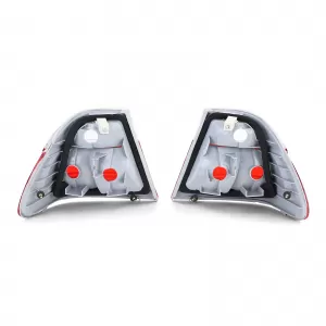 Red white tail lights fits for 3 Series BMW E46 sedan 98-01