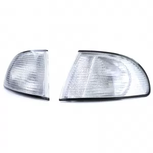 Indicator White Pair Left Right for Audi A4 B5 Sedan Avant Estate 94-01