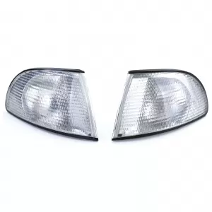Indicator White Pair Left Right for Audi A4 B5 Sedan Avant Estate 94-01