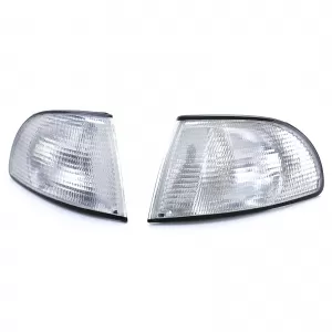 Indicator White Pair Left Right for Audi A4 B5 Sedan Avant Estate 94-01