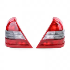 Tail lights rear lights red white pair for Mercedes C-Class W202 93-97