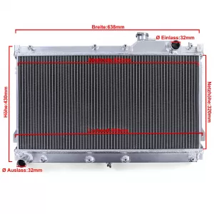 Radiatore in alluminio ad alte prestazioni adatto per Mazda MX5 NA 90-97-image-6190663