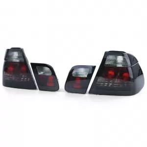 Clear glass taillights crystal black smoke suitable for BMW E46 sedan 98-01