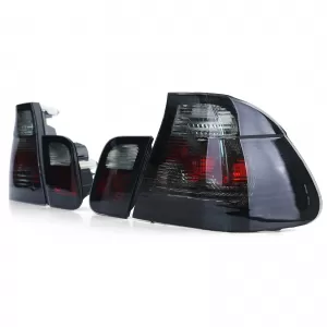 Clear glass taillights crystal black smoke suitable for BMW E46 sedan 98-01