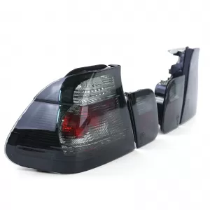 Clear glass taillights crystal black smoke suitable for BMW E46 sedan 98-01