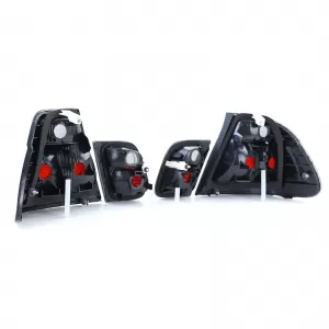 Clear glass taillights crystal black smoke suitable for BMW E46 sedan 98-01