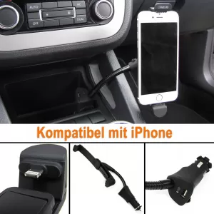 Active car mobile phone holder with charging station for iPhone 5 5C 5S 5SE 6 6S