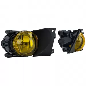 Clear glass fog lights H8 yellow pair suitable for 5 Series BMW E39 00-04 facelift