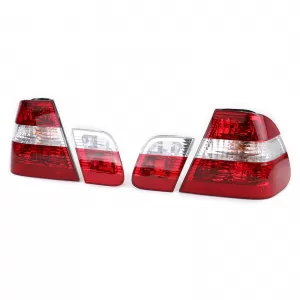Tail lights Red Clear Facelift Look fits for 3 Series BMW E46 Sedan 1998-2001