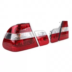Tail lights Red Clear Facelift Look fits for 3 Series BMW E46 Sedan 1998-2001