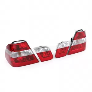 Tail lights Red Clear Facelift Look fits for 3 Series BMW E46 Sedan 1998-2001