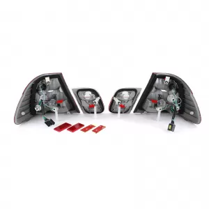 Tail lights Red Clear Facelift Look fits for 3 Series BMW E46 Sedan 1998-2001
