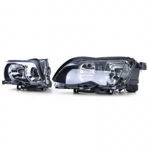 Set di fari H7 incl. motori di regolazione adatto per BMW Serie 3 E46 Sedan Touring 01-05-image-6190730