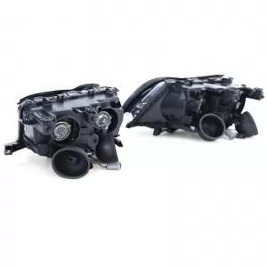 Set di fari H7 incl. motori di regolazione adatto per BMW Serie 3 E46 Sedan Touring 01-05-image-6190734