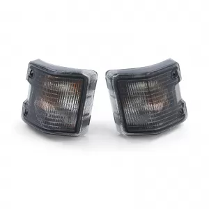 Black indicator lights smoke pair left right for VW T3 Bus Van Transporter 79-92