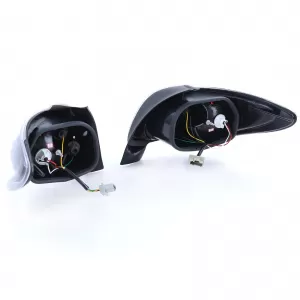 Átlátszó üveg hátsó lámpák fekete Peugeot 206 hatchback 3 + 5 ajtós 98-09-image-6190754