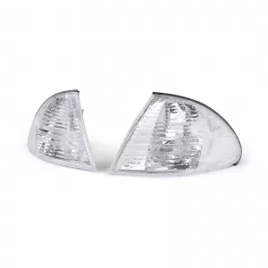 White indicator pair right left suitable for BMW 3 Series E46 Sedan Touring 98-01