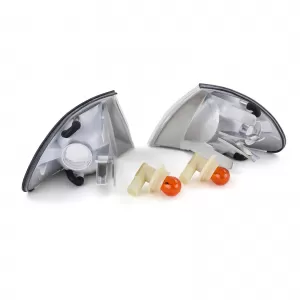 White indicator pair right left suitable for BMW 3 Series E46 Sedan Touring 98-01