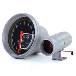 Performance tachometer carbon with shift light and 5-inch bracket-image-6190868