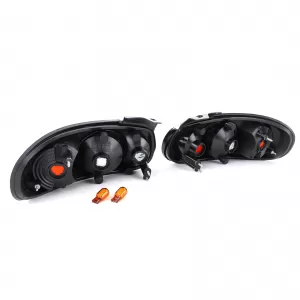 Clear glass tail lights chrome pair suitable for Mazda MX5 NB 1998-2005