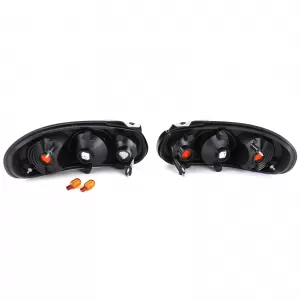 Clear glass tail lights chrome pair suitable for Mazda MX5 NB 1998-2005