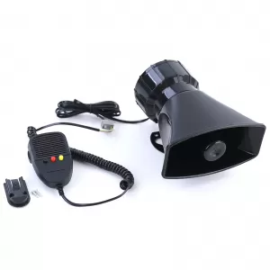 Boat speakers with built-in US police siren and intercom function