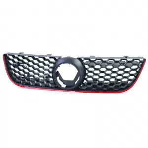 Sport honeycomb grille with red trim for VW Polo 9N3 05-09 also GTI