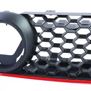 Sport honeycomb grille with red trim for VW Polo 9N3 05-09 also GTI