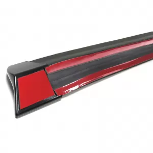 Flexible spoiler lip with end caps – Universal front/rear – Black 145x2cm