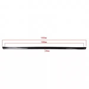 Flexible spoiler lip with end caps – Universal front/rear – Black 145x2cm