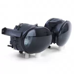 Clear Glass Fog Light Set Black Smoke for VW Golf 6 VI + Golf 6 V Cabriolet