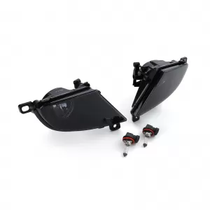 Clear Glass Fog Light Set Black Smoke for BMW E60 E61 LCI Facelift 07-10