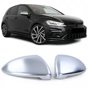 image-46-Mirror caps silver matte for replacement for VW Golf 7 VII 5G1 sedan from 12