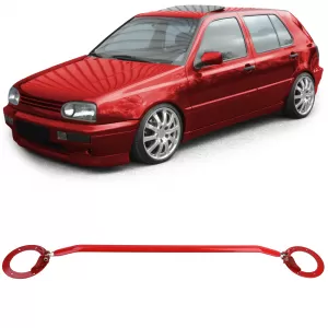 image-5-Verstellbare Aluminium-Strebe rot für vorne, geeignet für VW Golf 3 Vento Passat 35i