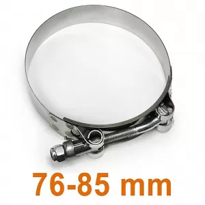 Joint bolt clamp hose clamp band clamp stainless steel Ø 76-85mm