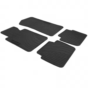 Car Rubber Floor Mats Black Premium Set fits BMW E46 Sedan Touring 98-05