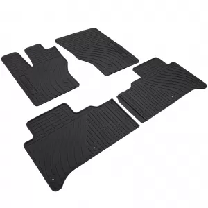 Car Rubber Floor Mats Black Premium Set for Range Rover Sport L494 2013-2017-image-6191242