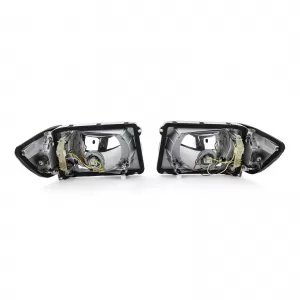 Set di fari senza LWR a 6 pin con indicatori bianchi adatto per Mercedes SL R107 SLC C107-image-6191258