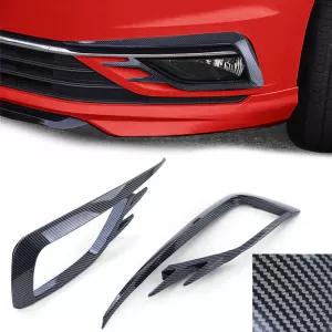 Fog light surrounds grille carbon look gloss for VW Golf 7 17-20