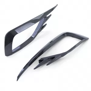 Fog light surrounds grille carbon look gloss for VW Golf 7 17-20