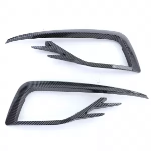 Fog light surrounds grille carbon look gloss for VW Golf 7 17-20