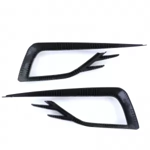 Fog light surrounds grille carbon look gloss for VW Golf 7 17-20