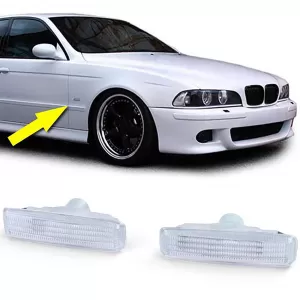 Side indicators white pair suitable for BMW 5 Series E39 Sedan Touring 95-03