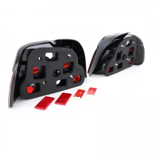 Clear glass tail lights red white crystal for 5 Series BMW E39 sedan 95-00