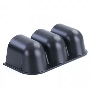 Dashboard mount for 3 additional gauges 52mm matte black