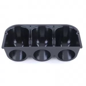 Dashboard mount for 3 additional gauges 52mm matte black