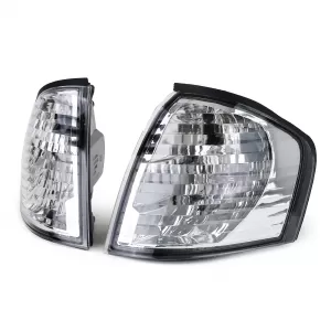 Clear glass indicators chrome suitable for Mercedes W202 C-Class 93-00