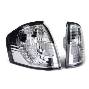 Clear glass indicators chrome suitable for Mercedes W202 C-Class 93-00