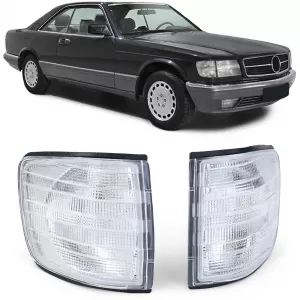 image-24-Fehér irányjelző Mercedes W126 Coupe SEC 80-91