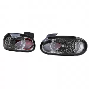 Fari posteriori LED vetro chiaro cromo fumé adatti per Mazda MX-5 NB NBFL 1998-2005-image-6191453